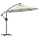 Outsunny 3(m) Cantilever Parasol with Cross Base, Crank Handle, Tilt