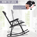 Outsunny Rocking Chair Folding - Grey