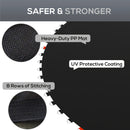 SPORTNOW Trampoline Mat with 42 V-Hooks, for 8ft Trampoline, Black