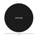 SPORTNOW Trampoline Mat with 42 V-Hooks, for 8ft Trampoline, Black