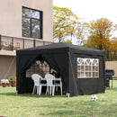 Outsunny  Gazebo 3m x 3m - Black