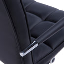 HOMCOM PU Leather Computer Chair, Adjustable Height-Black