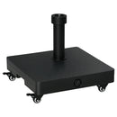 Outsunny 20kg Heavy Duty Garden Parasol Base with Wheels for Patio Deck Black