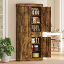 HOMCOM 180cm Kitchen Pantry, KitchenStorage Cabinet with Shelves, Brown