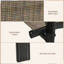 Outsunny Set Of 4 Garden Dining Chair Set Outdoor W/ High Back Armrest Brown