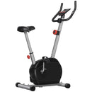 SPORTNOW Exercise Bike with Heart Rate Sensor for Home Use, Grey