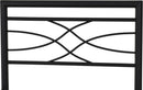 KELLY 3' SINGLE BED - BLACK