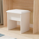 Kingston Ready Assembled Stool in Kashmir Ash & Modern Oak