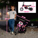 AIYAPLAY 24V Battery Powered Ride On Motorcycle With Rear Suspension