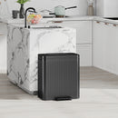 HOMCOM 2 X 20L Double Rubbish Bin, Pedal Bin With Soft-Close Lid