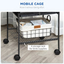 PawHut Steel Bird Cage,Large Budgie Cage For Cockatiels And Parakeets