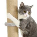 PawHut 4 Piece Cat Shelves w/ Scratching Post, Steps, Jumping Platform