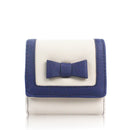 Jayla Bow Small Purse - Cream & Blue