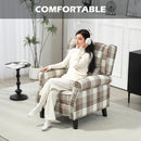 HOMCOM Recliner Chair for Living Room Wingback Chair with Padded Armrest