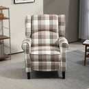 HOMCOM Recliner Chair for Living Room Wingback Chair with Padded Armrest