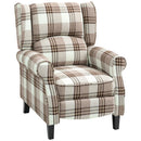 HOMCOM Recliner Chair for Living Room Wingback Chair with Padded Armrest
