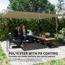 Outsunny Pergola Shade Cover Replacement Canopy for 4 x 3(m) Pergola