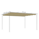Outsunny Pergola Shade Cover Replacement Canopy for 4 x 3(m) Pergola