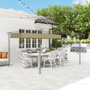 Outsunny Pergola Shade Cover Replacement Canopy for 4 x 3(m) Pergola