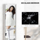 HOMCOM Floor Mirror Wall Mounted Leaning Standing Mirror