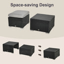 Outsunny  Rattan 8pc Sofa  set -  Black