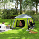 Outsunny Inflatable Camping Tent, Easy Setup 2 Man Tent