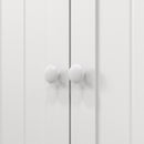 HOMCOM Kitchen Cupboard With Double Doors, 5-Tier Shelf, 12 Spice Racks, White