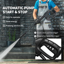 Outsunny 1800W Power Washer 150 Bar Pressure With Adjustable Nozzle
