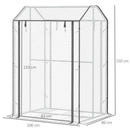 Outsunny Mini Greenhouse 100x80x150cm - White