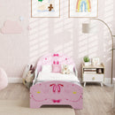 AIYAPLAY Ballet Theme Toddler Bed Frame with Safety Rails, for 3-6 Years