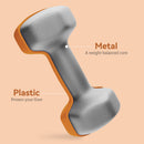 SPORTNOW Set of 2 Hexagonal Dumbbells Weights Pair, 2 x 1.5kg, Orange