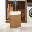 HOMCOM 55L Laundry Hamper With Removable Washable Liner Bag
