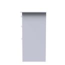 Lisbon Ready Assembled Dressing Table - White Gloss & White