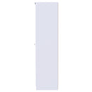 Lisbon Ready Assembled Wardrobe With 2 Doors - White Gloss & White