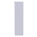 Lisbon Ready Assembled Wardrobe With 2 Doors And 2 Drawers - White Gloss & White
