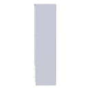 Lisbon Ready Assembled Wardrobe With 2 Doors And 2 Drawers With Mirror - White Gloss & White