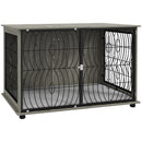 PawHut Dog Crate Furniture End Table w/ Cushion