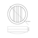 Alderley Louvre Wall Light  1 Light - White