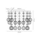 Acle Crystal Wall Lamp 1 Light  Chrome