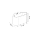 Ambleside Oval Wall Lamp 1 Light White Paintable