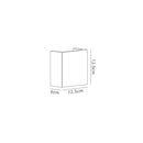 Ambleside Square Wall Light with 1 Light - White Paintable