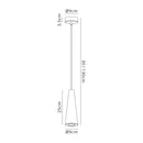 Ambleside  Pendant with 1 Light White Paintable - Polished Chrome