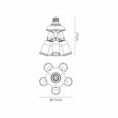 Addlestone Lamp Holder with 5 Lights White