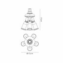 Addlestone Lamp Holder with 5 Lights White