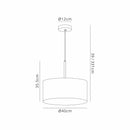 Bayswater Ceiling Light with 1 Light   Chrome & Silver