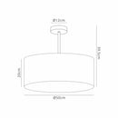 Bayswater Ceiling Light with 3 Lights Chrome & Silver