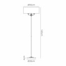 Banham  Floor Lamp 3 lights  Matt Black & Grey