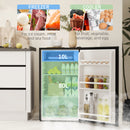 HOMCOM 91L Freestanding Under Counter Fridge with Lock