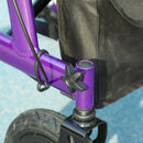 HOMCOM Rollator Walker with Seat, Backrest, Bag, All-terrain Wheels