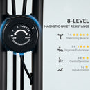 SPORTNOW Folding Exercise Bike with Arm Bands and Hand Pulse Sensor